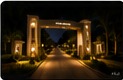 Entrance Arch community solar lighting