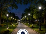 Parks & Public Spaces solar lighting application