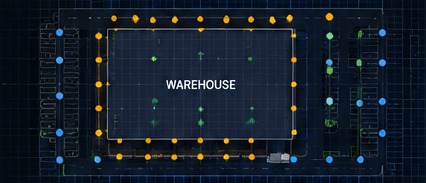 Industrial lighting layout preview