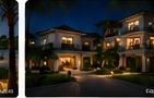 Villas resort solar lighting